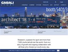 Tablet Screenshot of casalisport.com